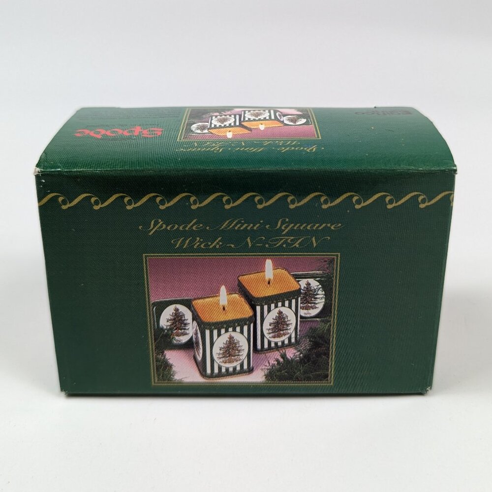Spode Mini Square Christmas Candles